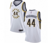 Men's Nike Indiana Pacers #44 Bojan Bogdanovic Swingman White NBA Jersey - Association Edition