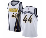 Men's Nike Indiana Pacers #44 Bojan Bogdanovic White Swingman Jersey - Earned Edition