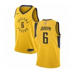 Men's Nike Indiana Pacers #6 Cory Joseph Swingman Gold NBA Jersey Statement Edition