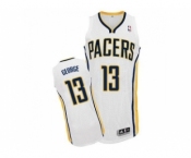 NBA Men Revolution 30 Indiana Pacers #13 Paul George White Stitched Jersey