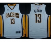 NBA Men Revolution 30 Indiana Pacers #13 Paul George White Stitched Jerseys