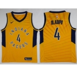 Nike Indiana Pacers #4 Victor Oladipo Gold NBA Swingman Statement Edition Jersey