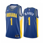 Nike Pacers #1 TJ Warren Blue NBA Swingman 2020-21 City Edition Jersey