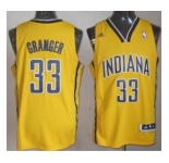 nba indlana pacers #33 granger yellow[revolution 30 swingman]