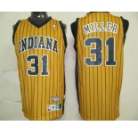 nba jerseys indlana pacers #31 miller yellow (fans edition)