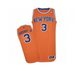 Men Adidas New York Knicks #3 Tim Hardaway Jr. Authentic Orange Alternate NBA Jersey