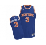 Men Adidas New York Knicks #3 Tim Hardaway Jr. Swingman Royal Blue Road NBA Jersey