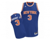 Men Adidas New York Knicks #3 Tim Hardaway Jr. Swingman Royal Blue Road NBA Jersey