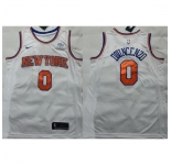 Men New Yok Knicks #0 Donte DiVincenzo White Stitched Basketball Jersey