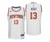 Men New York Knicks #13 Joakim Noah Home White New Swingman Jersey