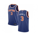 Men Nike New York Knicks #3 Tim Hardaway Jr. Blue Icon Edition NBA Swingman Jersey