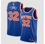 Men's New Yok Knicks #32 Karl-Anthony Blue 2026 Finals Patch Icon Edition Stitched Basketball Jersey