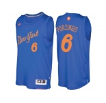 Men's New York Knicks #6 Kristaps Porzingis Royal 2016 Christmas Day NBA Swingman Jersey