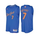 Men's New York Knicks #7 Carmelo Anthony Royal 2016 Christmas Day NBA Swingman Jersey
