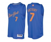 Men's New York Knicks #7 Carmelo Anthony Royal 2016 Christmas Day NBA Swingman Jersey