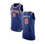 Men's New York Knicks #9 RJ Barrett Authentic Royal Blue Basketball Jersey - Icon Edition
