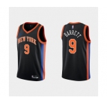 Men's New York Knicks #9 RJ Barrett Black City Edition Stitched Basketball Jersey