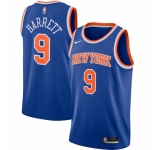 Men's New York Knicks #9 RJ Barrett Nike Blue 2020-21 Swingman Jersey