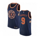 Men's New York Knicks #9 RJ Barrett Swingman Navy Blue Basketball Jersey - City Edition