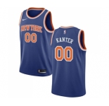 Men's Nike New York Knicks #00 Enes Kanter Swingman Royal Blue NBA Jersey - Icon Edition