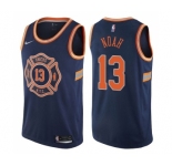 Men's Nike New York Knicks #13 Joakim Noah Swingman Navy Blue NBA Jersey - City Edition