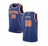 Men's Nike New York Knicks #19 Willis Reed Swingman Royal Blue NBA Jersey - Icon Edition