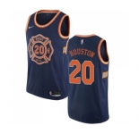 Men's Nike New York Knicks #20 Allan Houston Swingman Navy Blue NBA Jersey - City Edition
