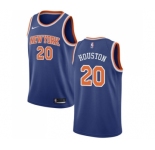 Men's Nike New York Knicks #20 Allan Houston Swingman Royal Blue NBA Jersey - Icon Edition