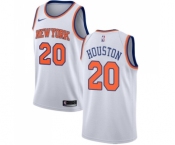 Men's Nike New York Knicks #20 Allan Houston Swingman White NBA Jersey - Association Edition