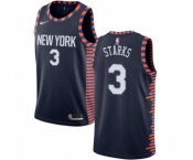 Men's Nike New York Knicks #3 John Starks Swingman Navy Blue NBA Jersey - 2018-19 City Edition