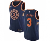 Men's Nike New York Knicks #3 John Starks Swingman Navy Blue NBA Jersey - City Edition