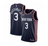 Men's Nike New York Knicks #3 Tim Hardaway Jr. Swingman Navy Blue NBA Jersey - 2018-19 City Edition