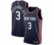 Men's Nike New York Knicks #3 Tim Hardaway Jr. Swingman Navy Blue NBA Jersey - 2018-19 City Edition