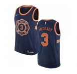 Men's Nike New York Knicks #3 Tracy McGrady Swingman Navy Blue NBA Jersey - City Edition
