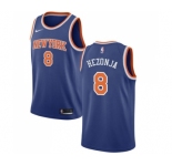 Men's Nike New York Knicks #8 Mario Hezonja Swingman Royal Blue NBA Jersey - Icon Edition