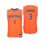 New York Knicks #3 Brandon Jennings 2016 Alternate Orange New Swingman Jersey