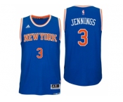 New York Knicks #3 Brandon Jennings 2016 Road Blue New Swingman Jersey