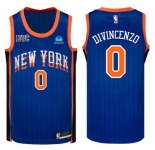 New York Knicks Donte DiVincenzo #0 Nike City Edition Edition Swingman Jersey Blue