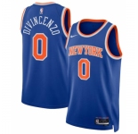 New York Knicks Nike Association Edition Swingman #0 Jersey Blue Donte DiVincenzo