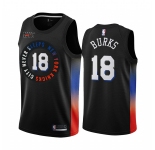 Nike Knicks #18 Alec Burks Black NBA Swingman 2020-21 City Edition Jersey