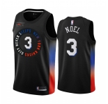 Nike Knicks #3 Nerlens Noel Black NBA Swingman 2020-21 City Edition Jersey