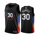 Nike Knicks #30 Julius Randle Black NBA Swingman 2020-21 City Edition Jersey