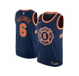 Nike New York Knicks #6 Kristaps Porzingis Navy NBA Swingman City Edition Jersey