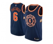 Nike New York Knicks #6 Kristaps Porzingis Navy NBA Swingman City Edition Jersey
