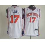 nba jerseys new york knicks #17 jeremy lin white