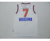 nba jerseys new york knicks #7 carmelo white[2014 christmas edition]