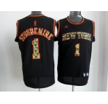 nba new york knicks #1 stoudemire black[camo fashion swingman]