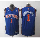 nba new york knicks #1 stoudemire blue[2011 swingman revolution 30]