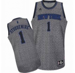 nba new york knicks #1 stoudemire grey[static fashion swingman]