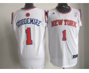 nba new york knicks #1 stoudemire white[revolution 30 swingman]